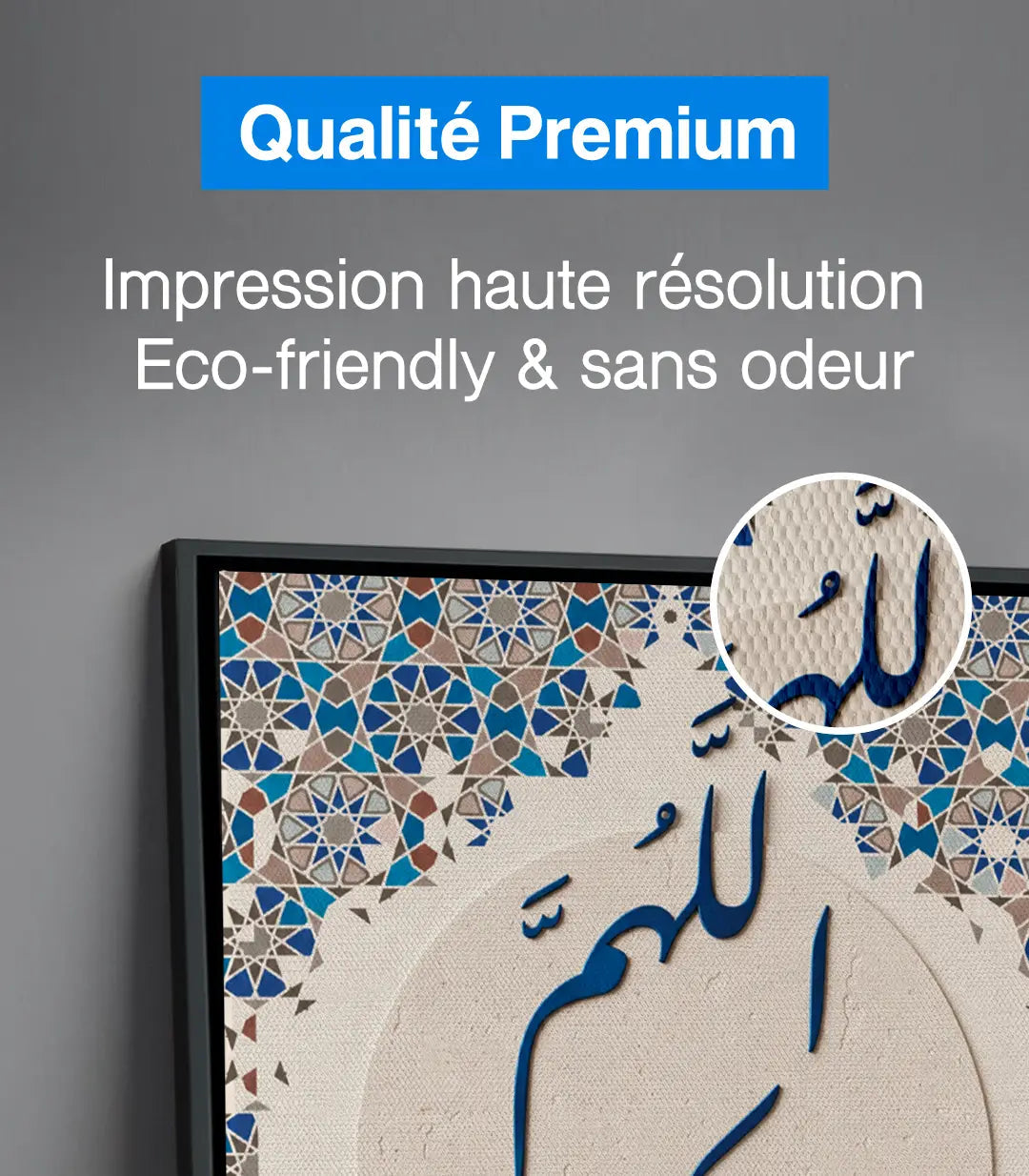 Tableau Al Baraka mise en situation salon marocain — Massinart