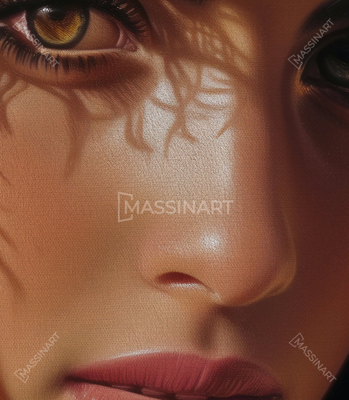 Tableau Azul Massinart — emballage livraison prêt à accrocher