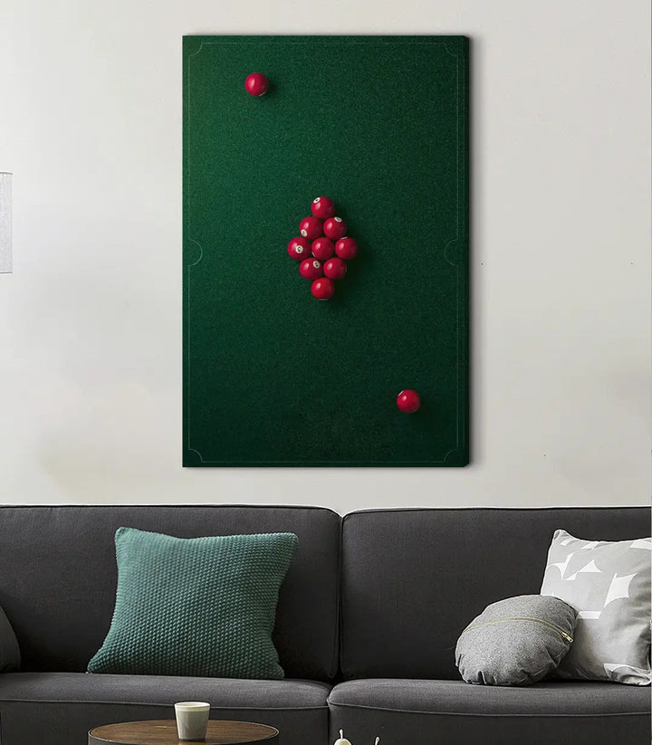 Tableau Billiard Bluff détail composition minimaliste billard — Massinart