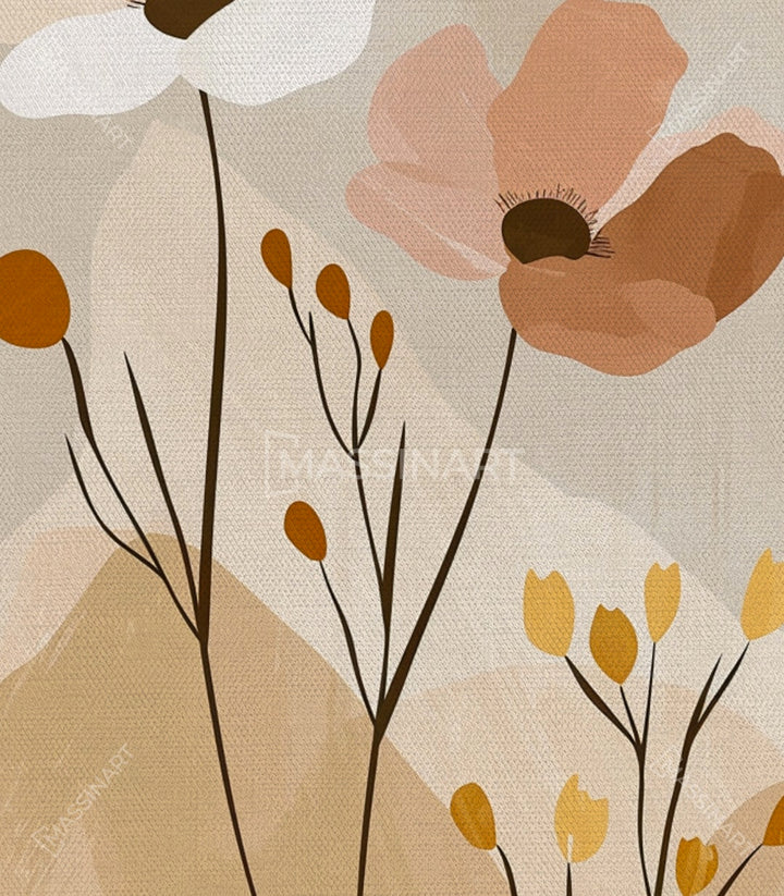 Harmonie fleurs et vases design minimaliste - Massinart