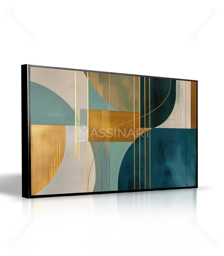 Tableau Beyond Angles composition formes courbes minimaliste Massinart