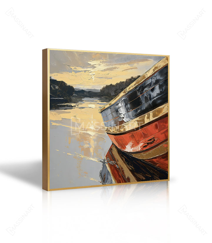 Décoration bureau tableau bateau voile Massinart