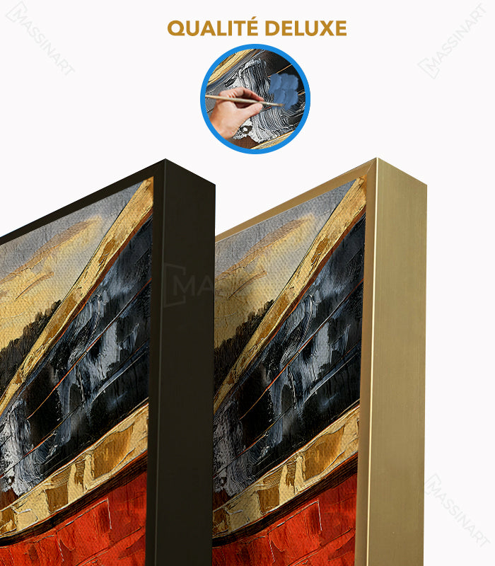 Mise en situation couloir tableau bateau voile Massinart