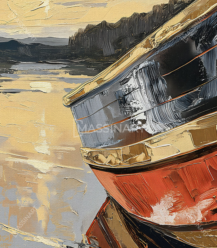 Tableau Seascape Massinart — emballage livraison prêt à accrocher