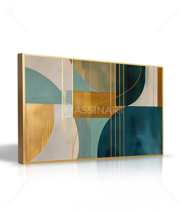 Tableau Beyond Angles design abstrait contemporain lignes géométriques Massinart