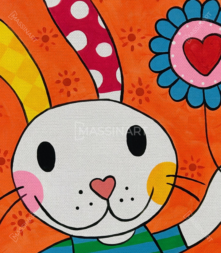 Tableau Happy Massinart — emballage livraison prêt à accrocher