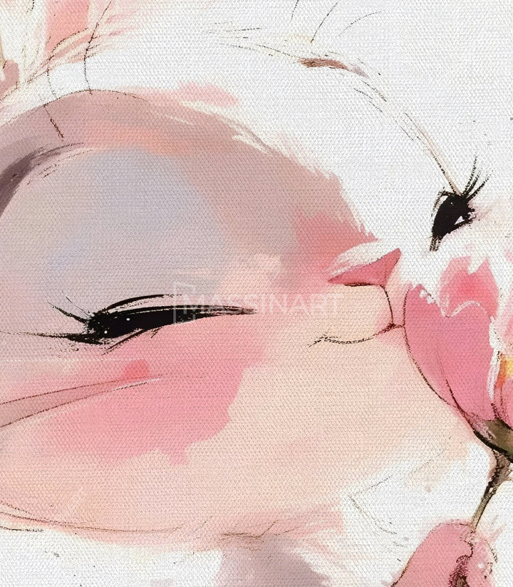 Tableau Lovely Rabbit Massinart — emballage livraison prêt à accrocher