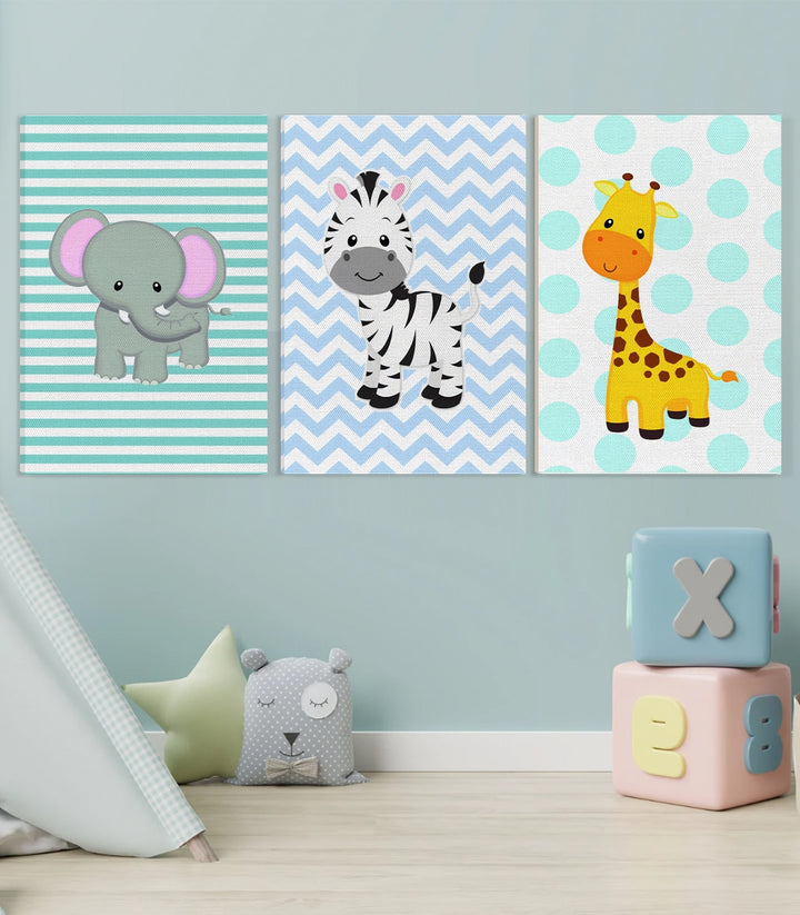 Mise en situation triptyque Happy Animals enfants Massinart