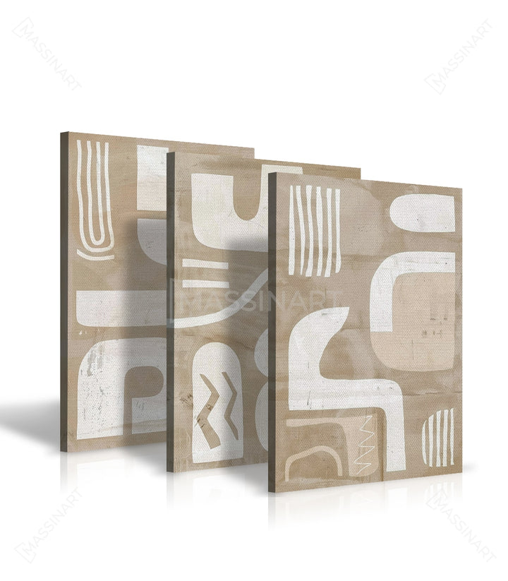 Tableau Curves détail formes abstraites lignes épurées Massinart