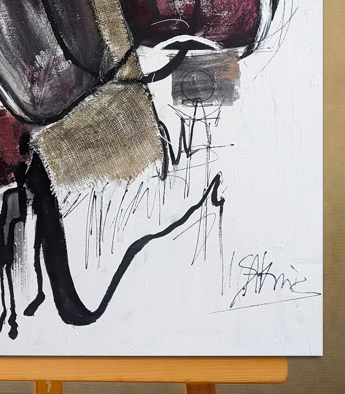 Serie Abstrait 1 - signé par l'artiste Samira AKR.