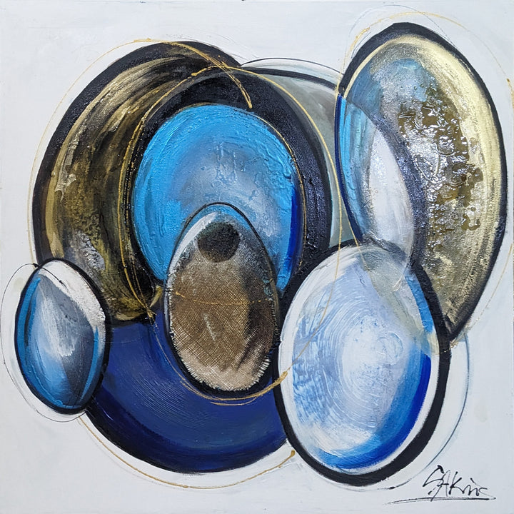 Serie Abstrait 7 - signé par l'artiste Samira AKR. – Massinart