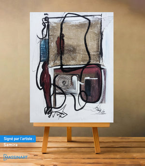 Serie Abstrait 4 - signé par l'artiste Samira AKR.