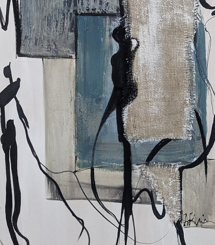 Serie Abstrait 5 - signé par l'artiste Samira AKR. – Massinart