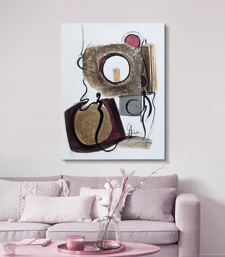 Serie Abstrait 2 - signé par l'artiste Samira AKR. – Massinart