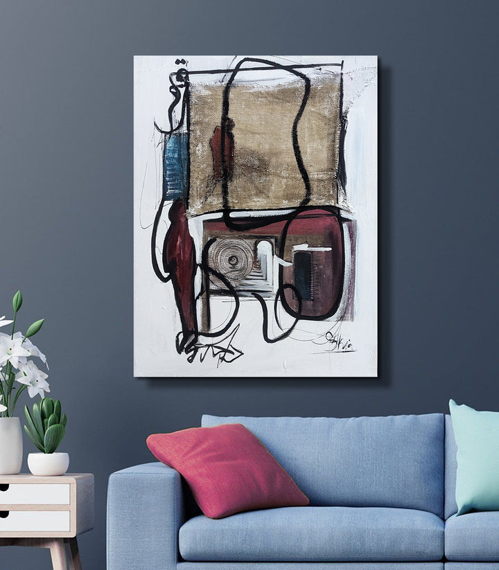 Serie Abstrait 4 - signé par l'artiste Samira AKR. – Massinart
