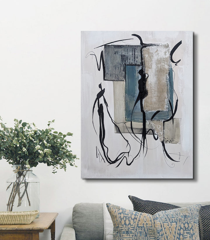 Serie Abstrait 5 - signé par l'artiste Samira AKR. – Massinart