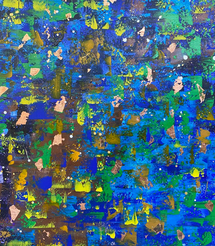 Blue deer - signé par l'artiste Maryam GSS. – Massinart