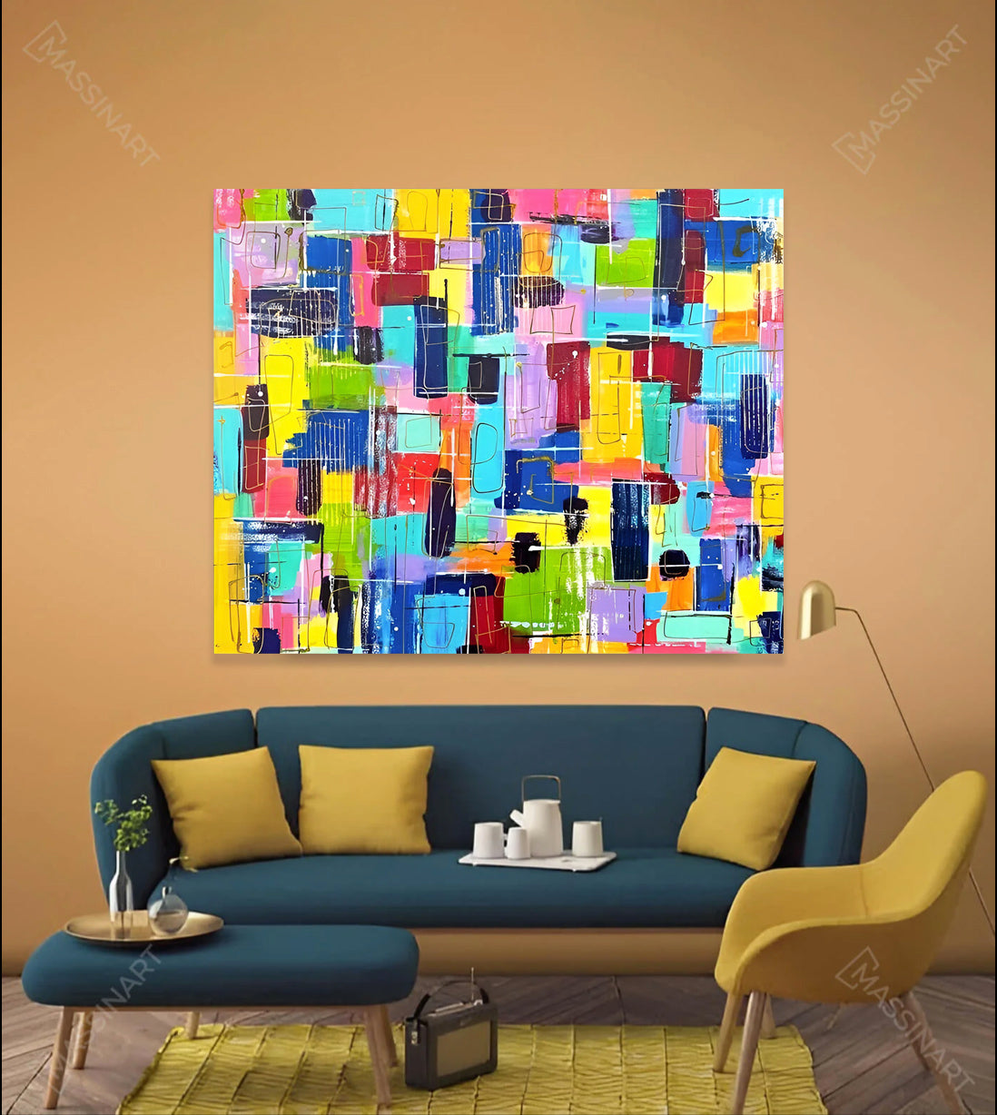 Colors of Life - signé par l'artiste Maryam GSS.