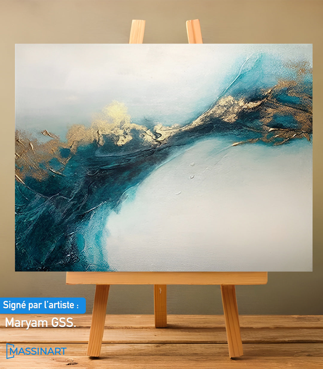 Deep Blue 2 - signé par l'artiste Maryam GSS.