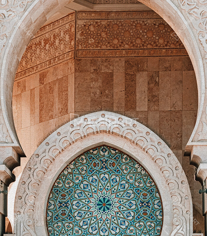Tableau Moroccan Soul Massinart — emballage livraison prêt à accrocher