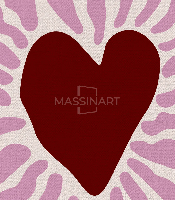 Tableau dés à jouer Massinart — jeux de chance décoration bordeaux