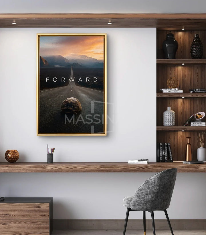 Mise en situation tableau Forward bureau motivation décoration intérieur Massinart