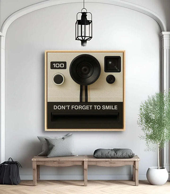 Mise en situation décoration intérieur bureau avec tableau Smile Massinart