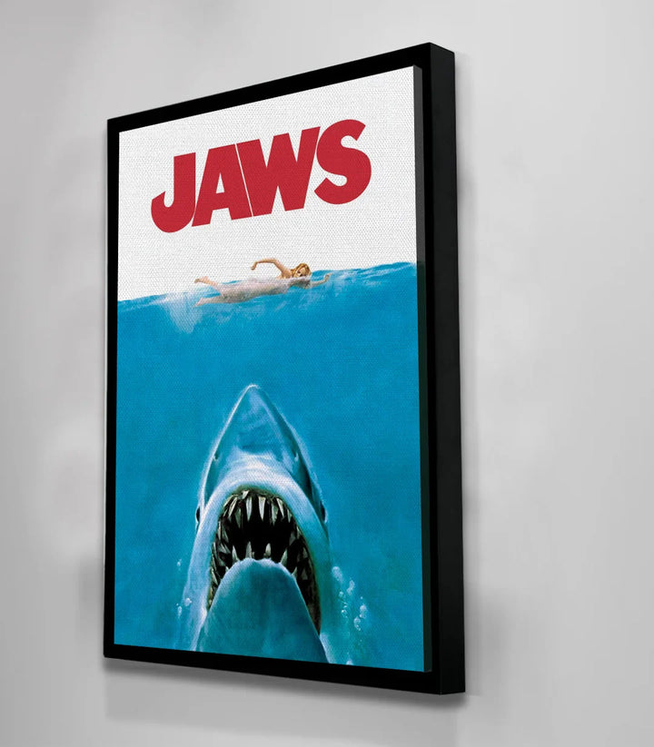 Detail affiche Jaws requin menacant Massinart