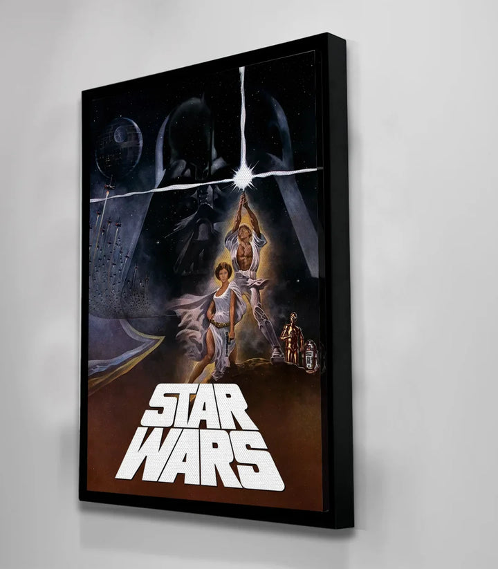 Tableau Star Wars vertical — décor mur bleu Massinart