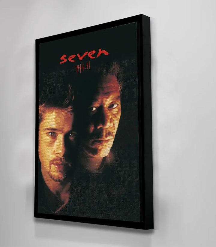 Tableau film thriller Seven — composition verticale affiche cinéma Massinart