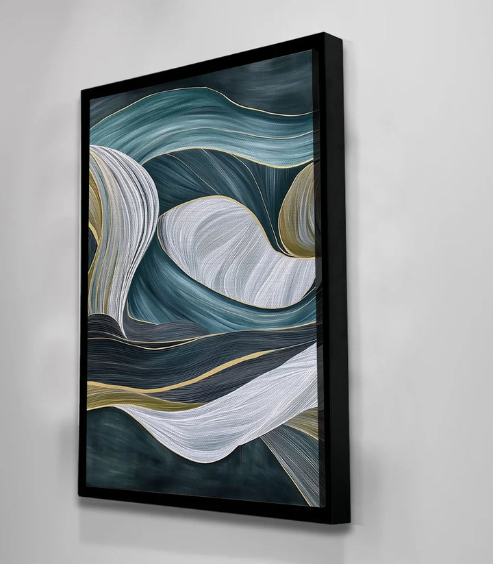 Cadre noir tableau Flowing Drift Massinart