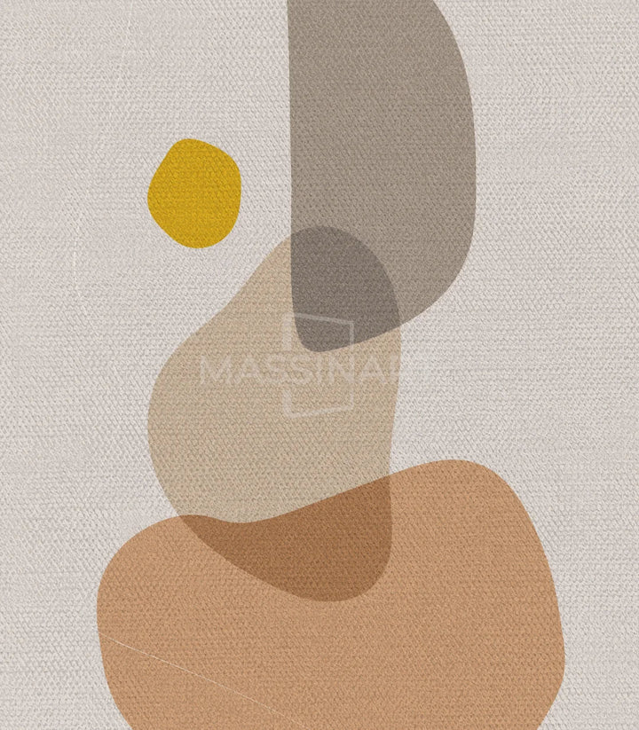 Tableau Echoed Shapes détail panneau central composition Massinart
