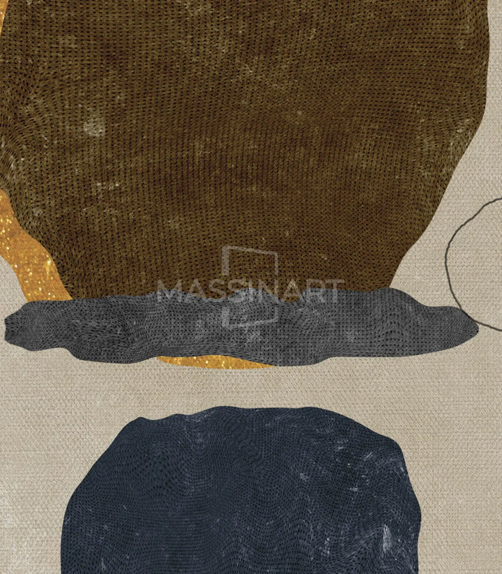Mise en situation bureau Quarry diptyque Massinart — tableau abstrait décoration professionnelle