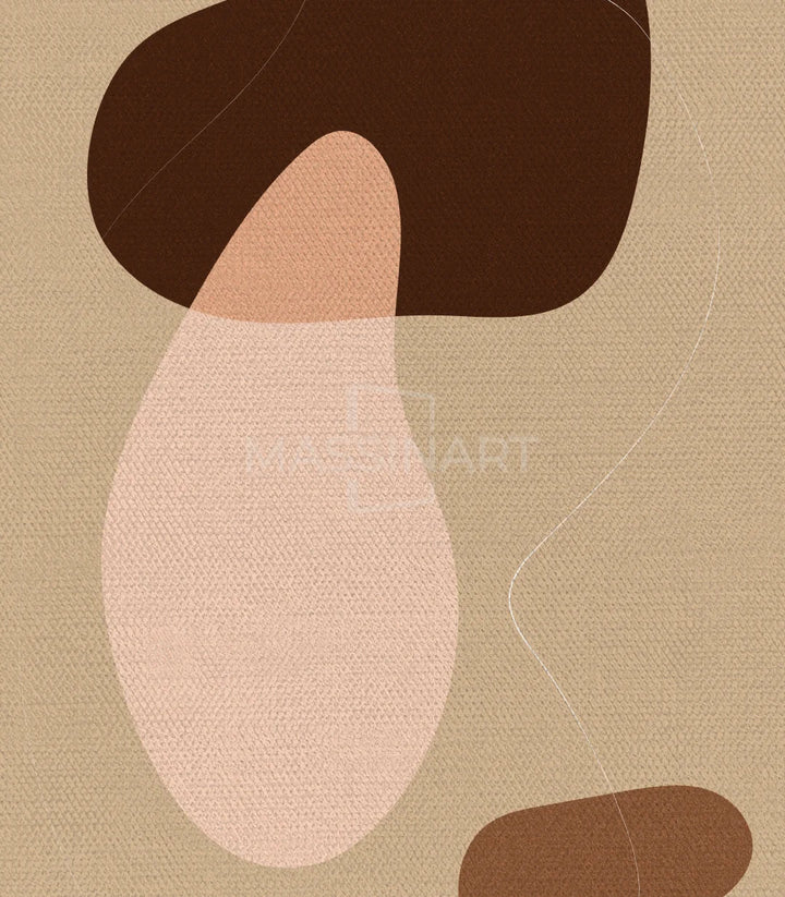 Tableau Echoed Shapes encadrement noir qualité premium Massinart