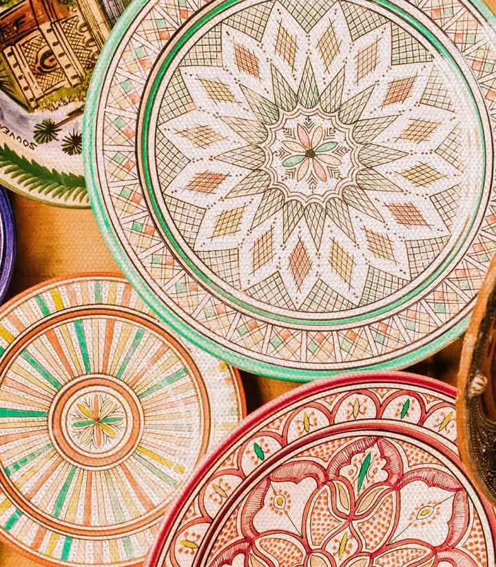 Tableau poterie marocaine photo-art Clay Legacy mise en situation Massinart