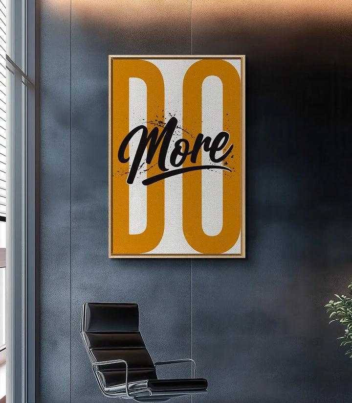 Décoration intérieur bureau, affiche Do More minimaliste Massinart