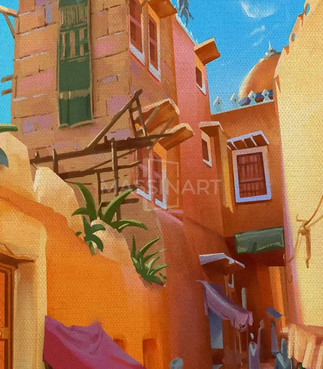 tableau-decoratif-maroc-art-mural-moderne-architecture-salon-hotel-massinart15