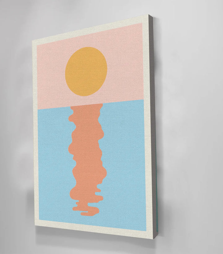 Tableau Let Your Heart Sing rose Massinart — citation motivante minimaliste