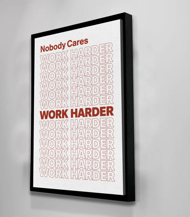 Tableau typographie motivante rouge blanc Massinart