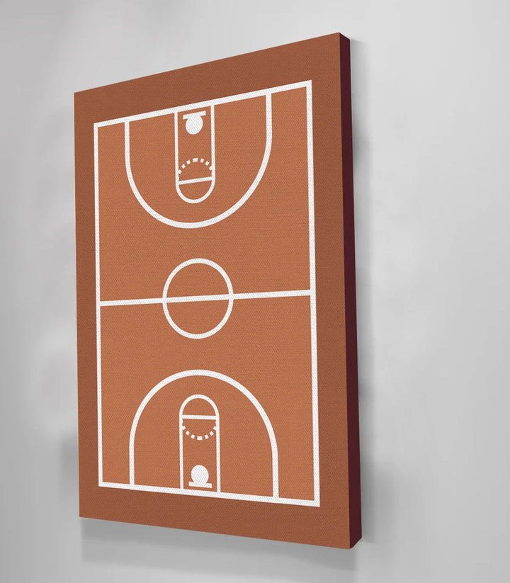Tableau tennis court vert bleu minimaliste Massinart