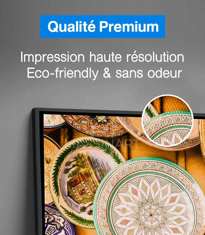 Tableau Clay Legacy palette couleurs terracotta vert assiettes Massinart