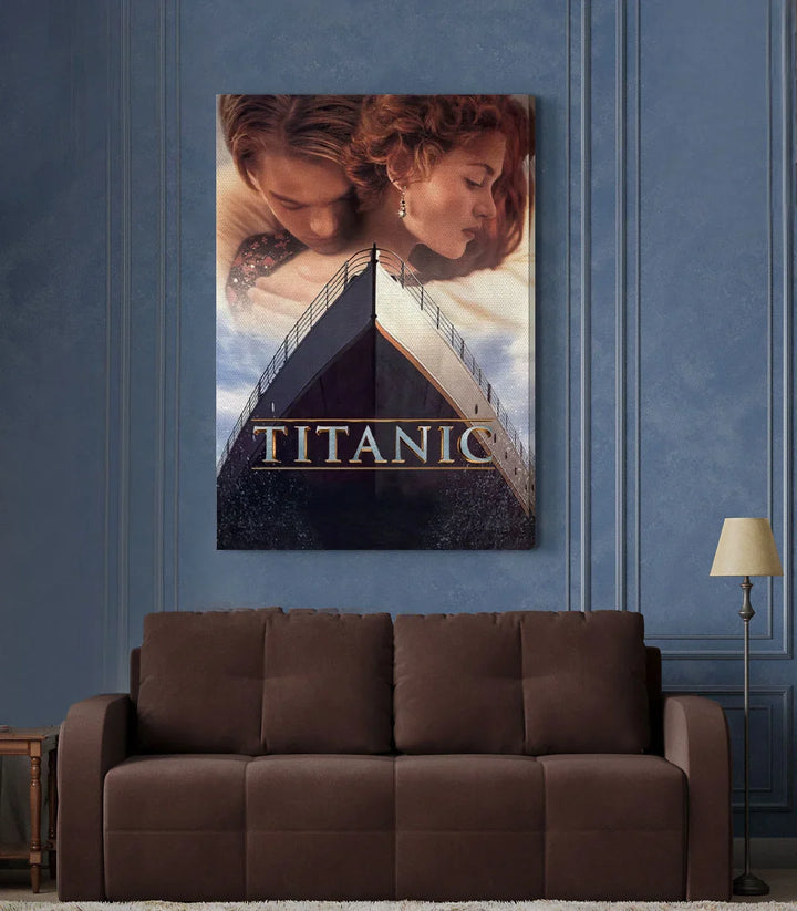 Tableau affiche Titanic en contexte salon marocain — Massinart