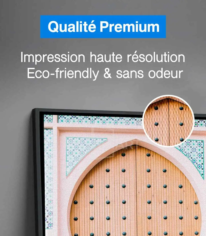 Tableau Porte Marocaine hotel airbnb - decoration maroc Massinart