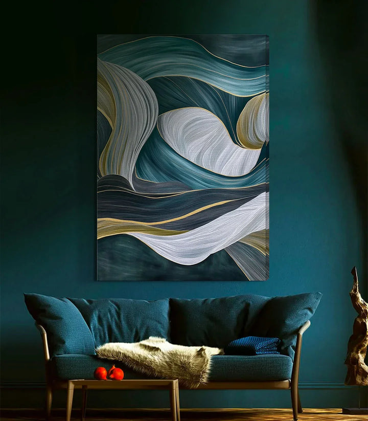 Tableau mur couloir Flowing Drift Massinart