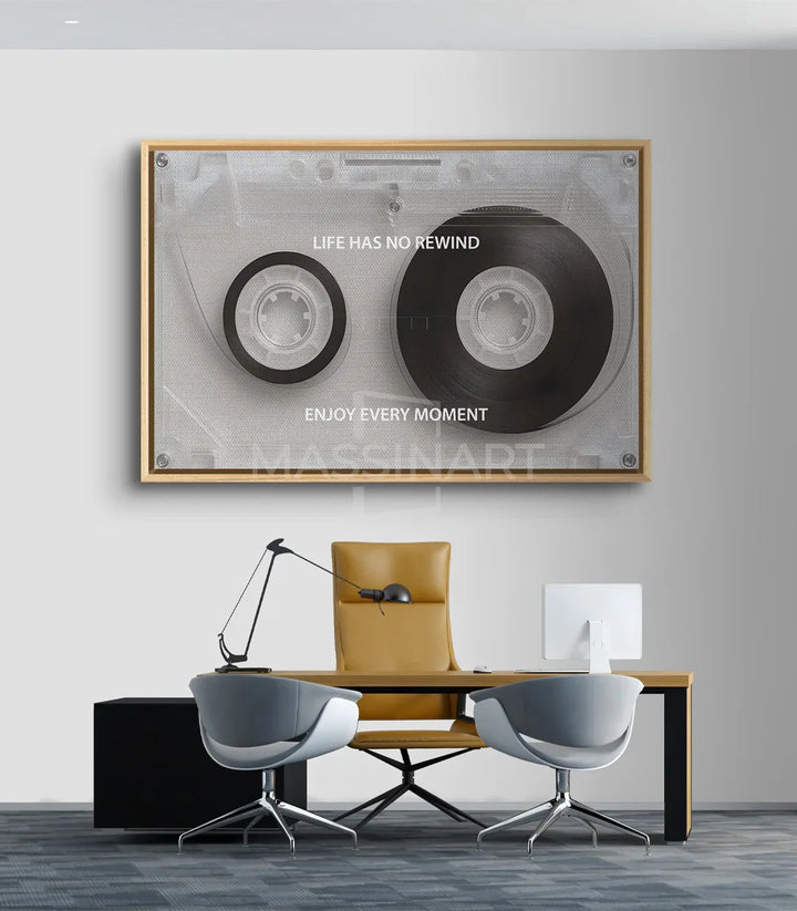 Tableau cassette motivant mise en situation décoration intérieur — Massinart