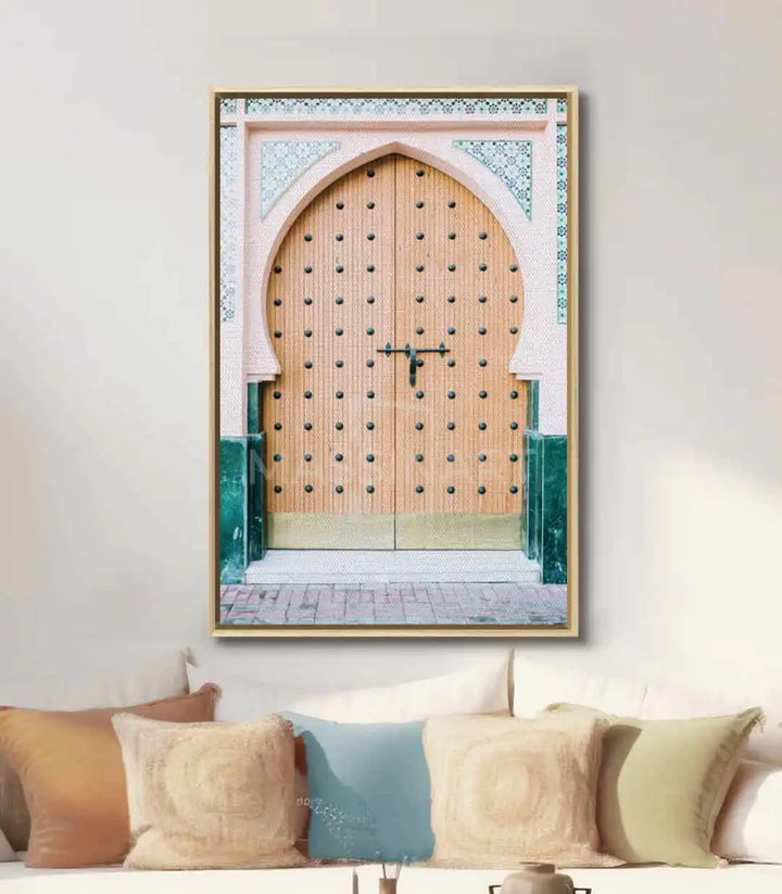 Tableau Porte Marocaine intérieur - décoration architecture orientale Massinart