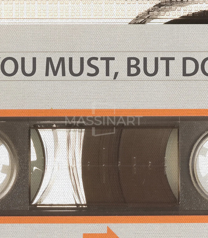 Tableau cassette vintage Don't Stop Massinart — intérieur style contemporain
