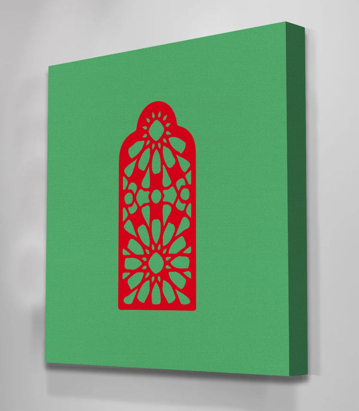 Mise en situation salon marocain mur cadres Moroccan Spirit Massinart