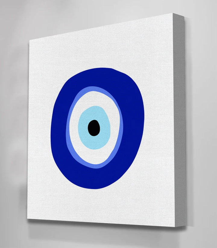 Tableau oeil de protection bleu et blanc Massinart