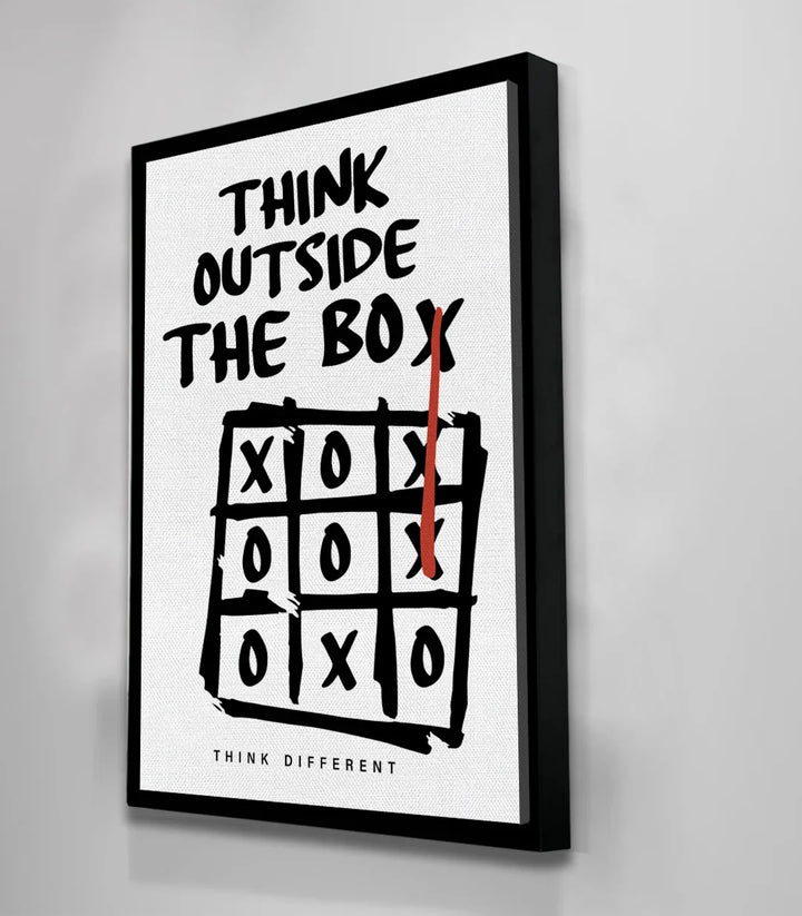 Mise en situation couloir tableau inspirant Think Outside The Box Massinart